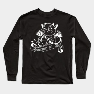 Hoarder of Dice Dragon Print Long Sleeve T-Shirt